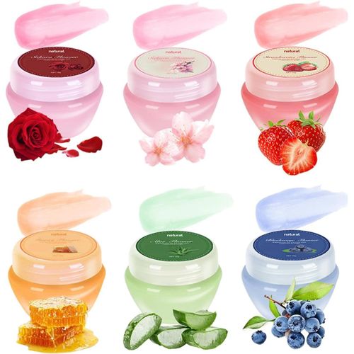Coffret De Baumes À Lèvres Pour La Nuit | Coffret De Baumes À Lèvres Nourrissants Et Naturels - Baume Réparateur À La Texture Rafraîchissante Pour Les Fêtes, Les Rendez-Vous, Les Voyages, Le Travail Et L'école 