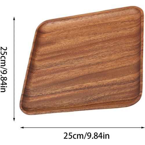 Plateau De Service En Bois, Plateau De Rangement En Bois Pour Bijoux, Plateau De Table Basse, Assiettes En Bois, Plateaux À Dessert Décoratifs, Plateau De Maquillage Plat Pour Présentation De Bougies