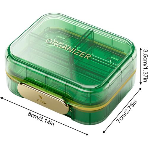 Pilulier Portable, Pilulier Hebdomadaire, Pilulier De Voyage, Pilulier Journalier W7, Double Couche, Pilulier De Voyage, Pilulier De Voyage, Organisateur De Médicaments
