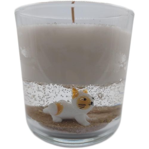 ytseazn-Bougie Parfumée En Cire De Gel Avec Figurine De Chat En Verre À Suspendre Et Cire De Soja De Qualité Supérieure,Idéale Comme Décoration De Salon Ou De Salle À Manger Et Pour Votre Bien-Aimé
