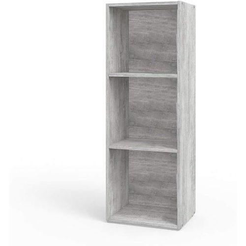 Ytseazn-Pronto Bibliothèque En Bois Pour Séjour,Chambre À 3 Étages,Frêne Blanc,40x29xh 89