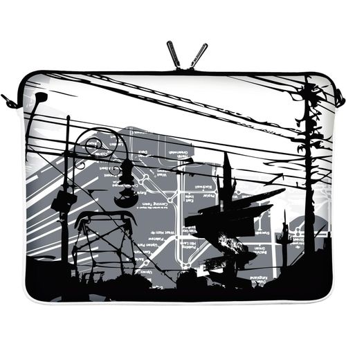 Ls124-10 Citylife Designer Netbook Sleeve Housse Pour Ordinateur Portable 10,2"" (25,9 Cm) Large Neoprene Pochette Sacoche[POR5245438]