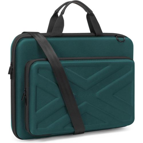 Sacoche Ordinateur Portable De Coque Rigide Homme Femme,Pochette Ordinateur 17 Pouces Compatible Avec Macbook/ ,Sac Pc Portable 17,3 Pouces Avec Poche Avant&Bandoulière,Vert Sarce[POR5246029]