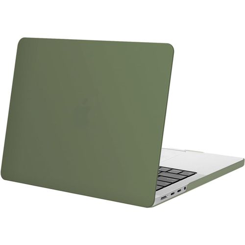 Compatible Avec Macbook Pro 14 Pouces 2025 2024 2023 2022 2021 M4 M3 M2 M1 Pro A3112 A3185 A3401 A2918 A2992 A2779 A2442 Puce Touch Id, Protecteur Plastique Coque Rigide,Armée[POR5246873]