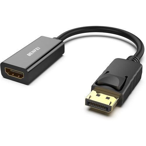 4K Adaptateur Displayport Vers Hdmi, Convertisseur Dp (Display Port) Mâle Vers Hdmi Femelle Avec Audio Pour Lenovo, Dell, , Asus Et Autres Marques[POR5247165]