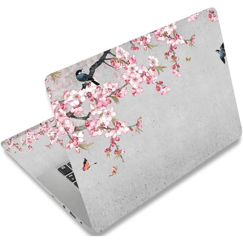 Autocollant En Vinyle Réutilisable Pour Ordinateurs Portables 12,1-15,6"",Décoratif,Résistant À L'Eau Et Aux Rayures,Pour 13,3"" 14"" 15"" Pc Portable Et Netbook (019 O aux Et Fleurs[POR5244594]