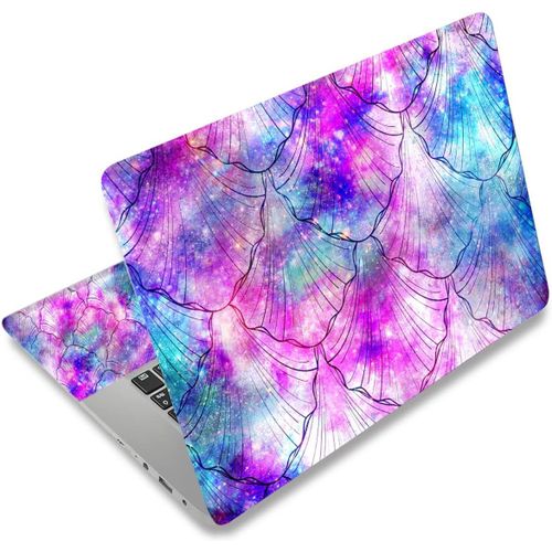 Autocollant En Vinyle Réutilisable Pour Ordinateurs Portables 12,1-15,6"",Décoratif,Résistant À L'Eau Et Aux Rayures,Pour 13,3"" 14"" 15"" Pc Portable Et Netbook (002 Coquillage Coloré[POR5244596]