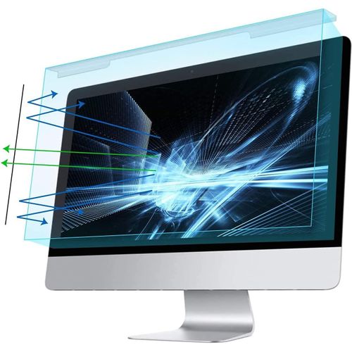 20-22 Pouces L'Ordinateur Lumière Bleue Blocage Protecteur D'Écran Anti-Uv Protection Yeux Film Filtrant Pour Diagonal 20,21.5,22 Pouces 16:9 Grand Écran Pc Led(19,29X12,48 Pouces[POR5246223]