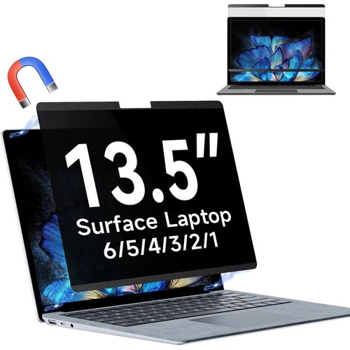 Filtre De Confidentialité Magnétique Pour 13.5 Pouces Microsoft Surface Laptop 6/5/4/3/2/1, Amovible Protection D'Écran, Filtre Anti Lumiere Bleue, Ecran Anti Espion Pour Ordinateu[POR5240196]