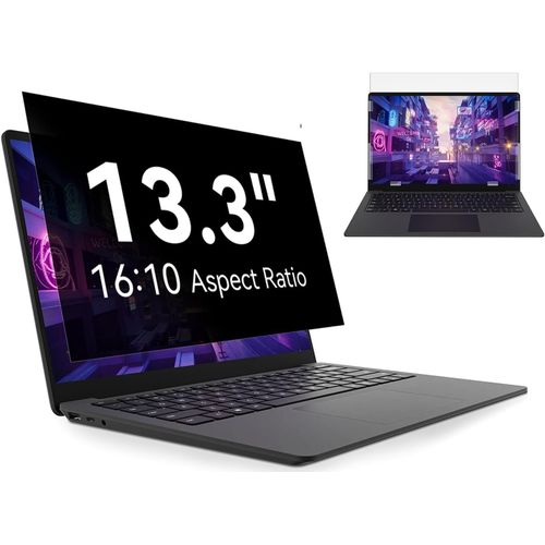 Filtre De Confidentialité De 13.3 Pouces Aspect 16:10 Pour Écran Ordinateur Portable, Compatible Avec /Dell/Acer/Lenovo/Thinkpad/Asus/ , Amovible Anti-Lumière Bleu Premium Pro[POR5240223]
