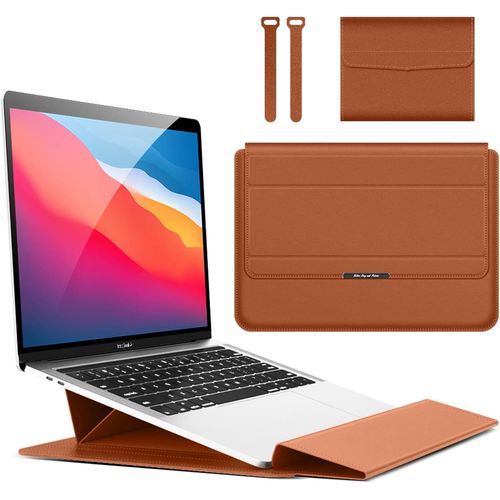 11 11,6 12 Pouces Housse Ordinateur Portable Sacoche Avec Fonction Stand Pour Ipad Pro 12.9 Macbook Air M1 2020/Surfac cer/Asus/Dell/Fujitsu/Lenovo/ /Samsung/ Marron[POR5242740]