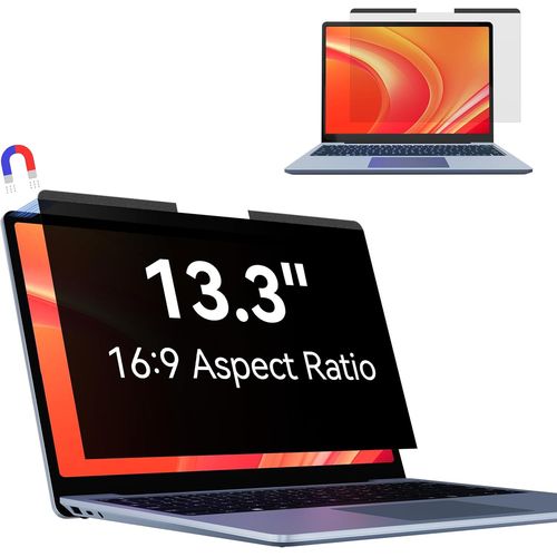 Magnétique Filtre De Confidentialité 13.3 Pouces 16:9, Film Ecran Ordinateur Portable Compatible Avec /Dell/Acer/Lenovo/Thinkpad, Amovible Anti Espion/Lumiere Bleue Protection Ec[POR5243365]
