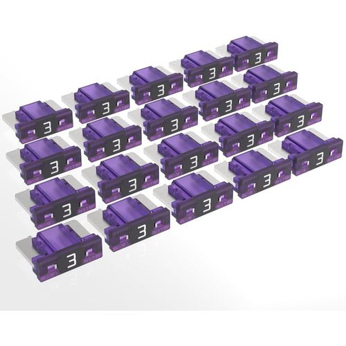 ¿Fusible à Lame Violet 3A¿ - Protection Circuits 12-24V (Pack 20 Unités) [ROU5241333]