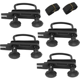 Lot De 4 Fixations De Coffre De Toit, Accessoires De Montage Universels En Forme De U Avec Écrous De Blocage Lourds, Colliers De Serrage En U Et Autres Accessoires[Rou5242045]