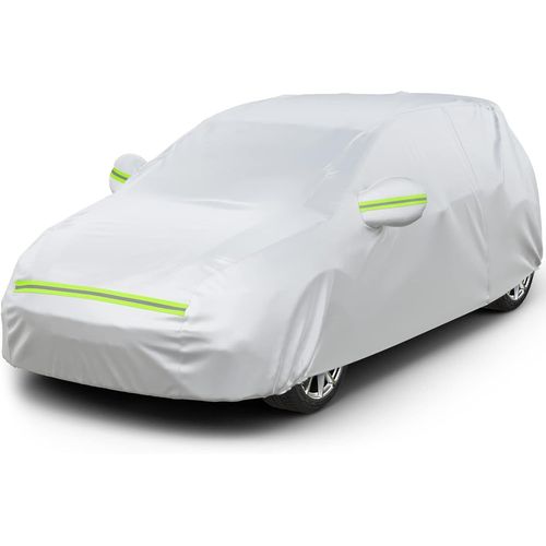 Bâche Voiture Exterieur Housse De Protection Peva Couverture Imperméable Auto, Ouverte Latérale Pour Ca E, Doublure En Coton Respirant, Anti Uv Neige Poussière Pour À Hayon 375x1[Rou5240213]