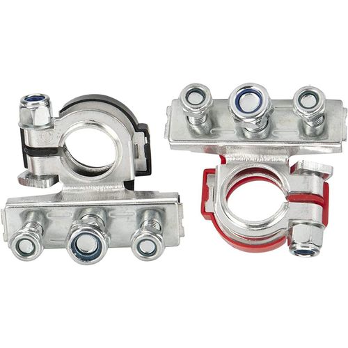 1 Paire Connecteur De Borne De Batterie,Cosse Batterie Voiture Terminal De Batterie De Tête De Pile, 12v Borne Supérieure De Batterie De Loisir 3 Voies, Pour Voiture, Caravane, Cam[Rou5242827]