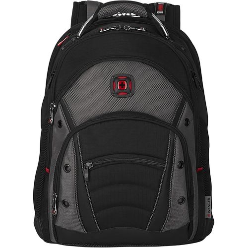 Synergy Sac À Dos Pour Ordinateur Portable 16 Pouces Avec Poche Pour Tablette Tactile 10 Pouces, 26 L, Femmes Hommes, Bureau Voyages D'Affaires Uni, Noir/Gris, 600635[POR5242153]