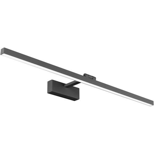Ytseazn-Lampe Pour Miroir Led Salle De Bains Ip44 24w 1170lm Lampe Armoire Applique Murale Intérieure Moderne Luminaire 5500k Pour Miroir Armoir Tableau Toilette Meuble,Noir