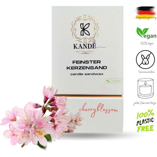 Ytseazn-Sable De Bougie Fin Avec Parfum De Fleurs De Cerisier Granulés De Cire Avec Mèches Pour La Fabrication De Vos Propres Bougies Aromatiques À Arôme Pour Toutes Les Tailles Coffret Cadeau Universel