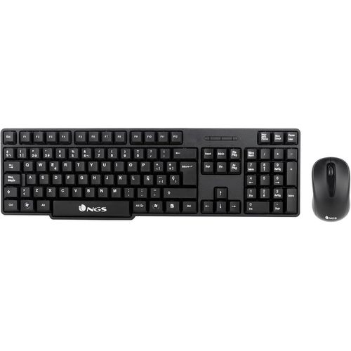 ytseazn-Euphoria Kit Idioma Portugués(Qwerty)-Combo Teclado Y Ratón Inalámbrico 2.4Ghz,Clicks Silenciosos. Compatible Con Mac/Windows/Linux/Android/Tablet/Tv. Negro