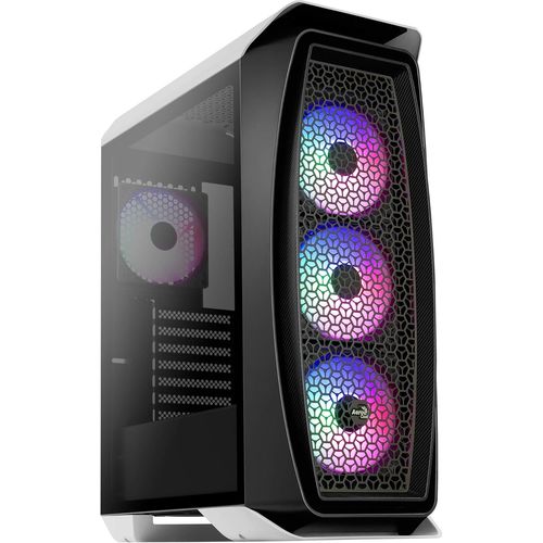 CLICKSELL-Aeroonefrost, Boîtier Pc Micro Atx, Fenêtre Latérale, 4 Ventilateurs, Blanc