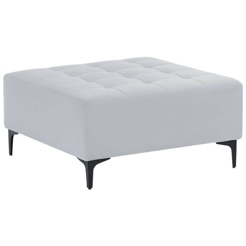 Ottoman Aberdeen Velours Gris Clair