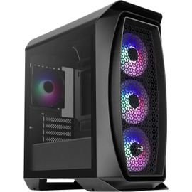 CLICKSELL-Aerooneminifrost, Boîtier Pc Micro Atx, 4 Ventilateurs, 2 Panneaux, Noir