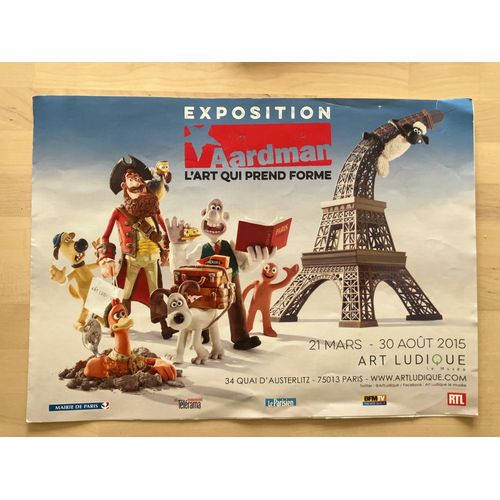 Dépliant - Exposition - Animation - Aardman, L'Art Qui Prend Forme