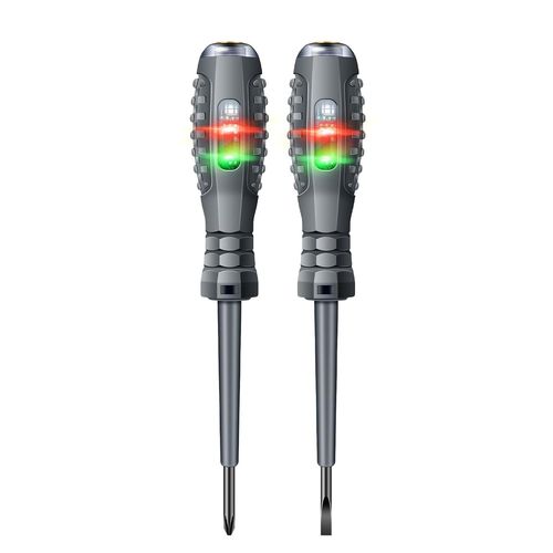 CLICKSELL-B05 2 Pcs Mot/Tournevis Croix Testeur Électrique Stylo Multi-Fonctionnel Tournevis Ménage Avec Indicateur Outils Pour Électricien