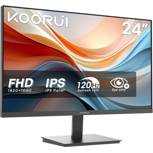 CLICKSELL-E2411H 24 Pouces Ecran Pc, Fhd 1920 X 1080 120Hz Moniteur, Ips Hdmi 1.4, Eye Care, Inclinable De -5° À 15°, Vesa 100 X 100Mm