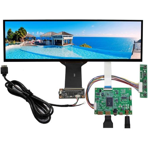 CLICKSELL-12,6 Pouces 1920X515 Nv126B5M-N41 Edp Ips Moniteur À Écran Tactile Et 2 Carte Contrôleur