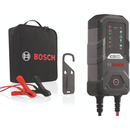 Clicksell-C30 Chargeur De Batterie Voiture-3,8 Ampères Avec Fonction De Maintien, Pour Batteries 6v/12v Plomb-Acide, Wet, Efb, Gel, Agm Et Vrla