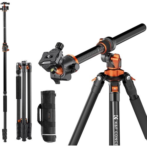 CLICKSELL-Trépied Appareil Photo,230Cm Trépied Vidéo Avec Bras Extension,Trepied Monopode Professionnel En Aluminium,Trépied Reflex Pied Caméra 360° Tête Ball Et Plaque De Dégagement Pour Canon Dslr