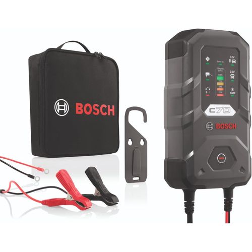 Clicksell-C70 Chargeur De Batterie Voiture-10 Ampères Avec Fonction De Maintien, Pour Batteries 12v/24v Plomb-Acide, Efb, Gel, Agm Et Vrla