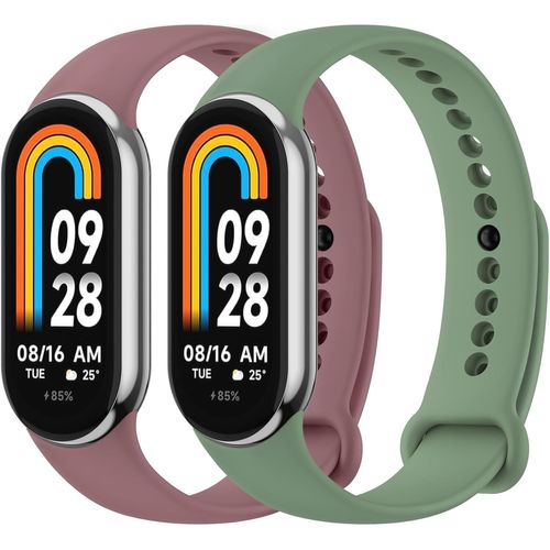 Shiba-Lot De 2 Bracelets De Rechange Compatibles Avec Xiaomi Mi 8 Pour Homme Et Femme - Bracelet De Rechange En Silicone Souple Po[4