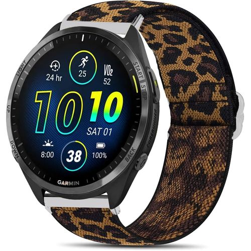 Shiba-Bracelet De Rechange En Tissu Réglable Pour Montre Intelligente Garmin Forerunner 965 / Forerunner 265 46 Mm[3163]