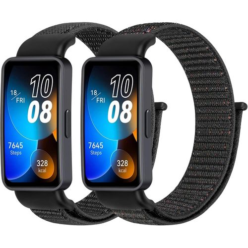 Shiba-Lot De 2 Bracelets En Nylon Compatibles Avec Huawei Band 8/Huawei Band 8 Nfc - Pour Homme Et Femme - En Nylon Respirant - Po[4