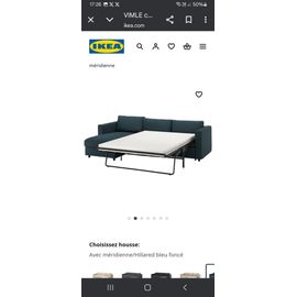 500€ Canapé Angle Avec Coffre De Rangement Convertible Avec Matelas 140-200 Et Méridienne. 3 Places. Velour Bleu Foncé. Excellent État. Acheté 1700€ Il Y A 18 Mois Chez Ikea.