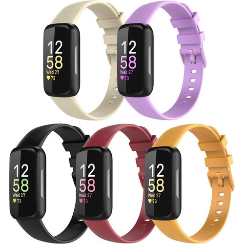 Shiba-Bracelet De Montre Compatible Avec Fitbit Inspire 3, Bande De Montre En Silicone, Bracelet De Remplacement Durable Pour Fitb[7