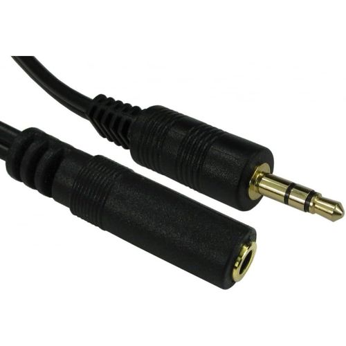 SHIBA-Alida Systems ® Câble d'extension de 2m Jack de 3,5 mm - Qualité Supérieure / 24k Plaqué Or/Audio/Stéréo/Mâle vers Femelle[870