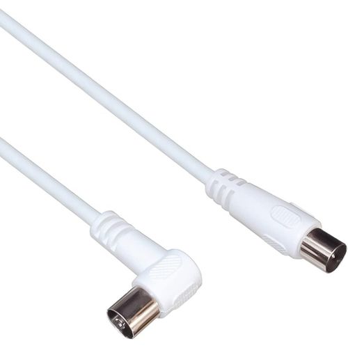 SHIBA-TV M/F 90, 75 Ohm, 10m câble coaxial IEC Blanc - Câbles coaxiaux (75 Ohm, 10m, 10 m, IEC, IEC, Male connector / Female conne[6