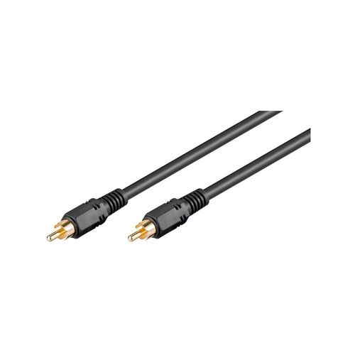 SHIBA-Goobay 50267 Câble de Connexion Audio Numérique Coaxial, Cinch S/PDIF, Blindage Double, 2m Longueur de Câble[721]