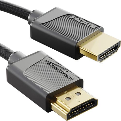 SHIBA-Câble HDMI 2.1 8K/4K ¿ 1 m ¿ Câble fin ultra fin gainé avec tressage FlexMesh (8K @ 60Hz, 48 Gbit/s, dernier standard, câble[7