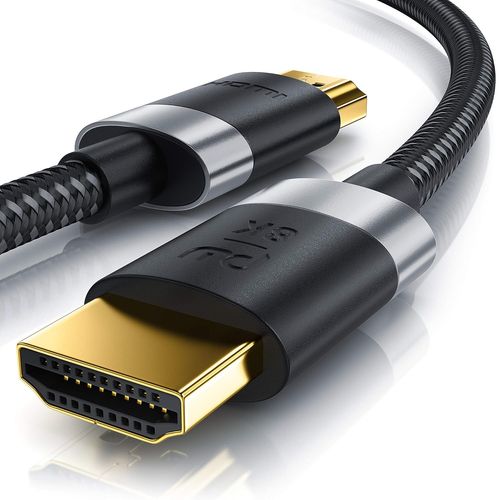 SHIBA-8k 4k Câble HDMI 2.1 2.0 5M, 8K@60Hz 120Hz, 4K@240Hz, 48 Gbit/s, 3D, Ethernet Ultra Haute Vitesse TV Blu-Ray PS5 Xbox Series[4