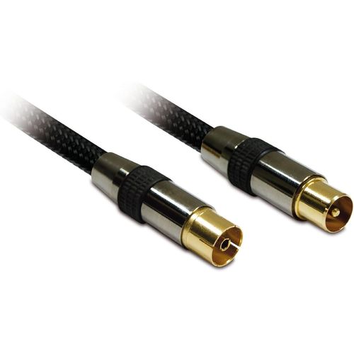 SHIBA-419001 Câble d'antenne blindé Mâle/Femelle - connexion TV 9,52 mm 1,5 m Noir[51]