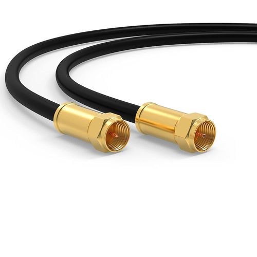 SHIBA-Câble SAT Premium 4m - Câble Coaxial Connecteur F Classe A+ - Câble Antenne Fiche F pour TV, Routeur & Modem Internet - Supp[7