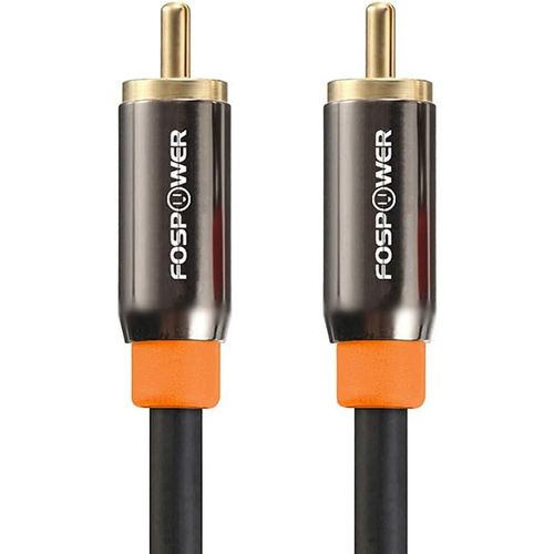 SHIBA-- Câble RCA Coaxial de 2m Audio Numérique - Fiche Jack Plaquée Or 24K - RCA mâle vers mâle - Câble Coaxial Audio pour Home C[9