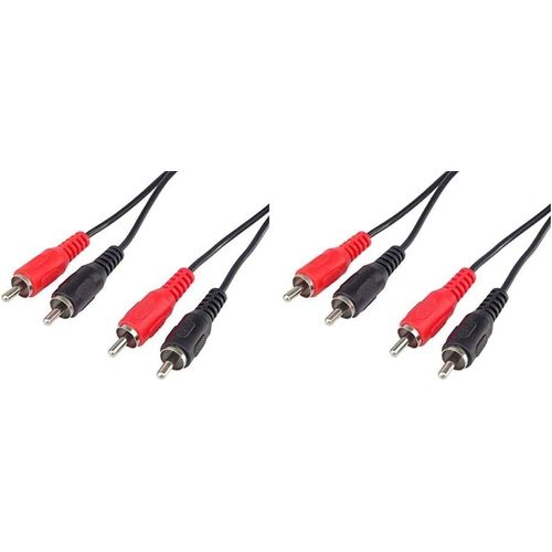 SHIBA-Câble Cinch 5m, 2x fiche RCA Cinch vers 2x fiche RCA Cinch, câble de connexion audio vidéo, stéréo, pour TV, téléphones port[5