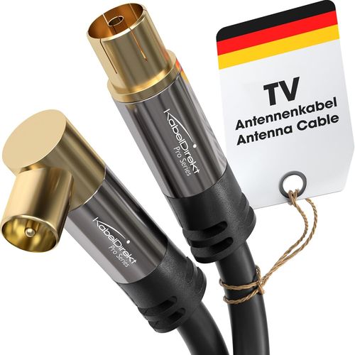 SHIBA-\u2013 Câble Antenne TV 4K, Coaxial 90° coudé/Droit \u2013 3m \u2013 Câble TV numérique/analogique \u2013 Disponible en 0,5-[7