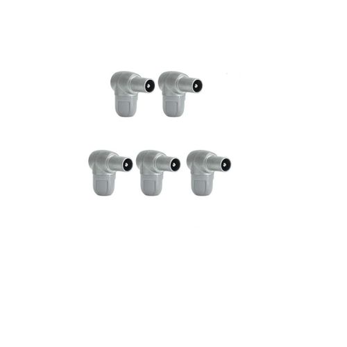 SHIBA-| Televes - Lot de 5 pièces mâles | Prise Antenne TV Fiche d'antenne coaxiale mâle coupleur pour la télévision par câble IEC[3
